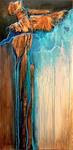 Geological Abstract Painting, "Copper Illusion" © Carol Nelson Fine Art - Posted on Friday, March 6, 2015 by Carol Nelson