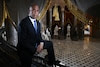 Sen. Cory Booker (D-N.J.), seen in the Capitol's Statuary Hall, has fought to have Confederate statues removed from the building. 