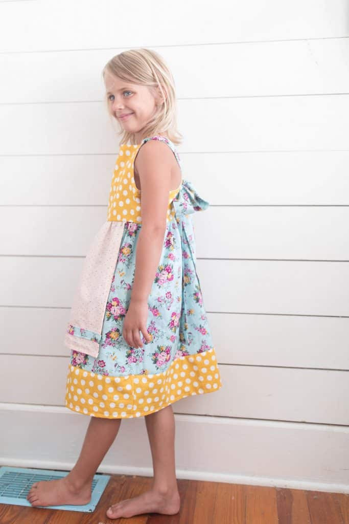 Easy girl clearance dress sewing pattern