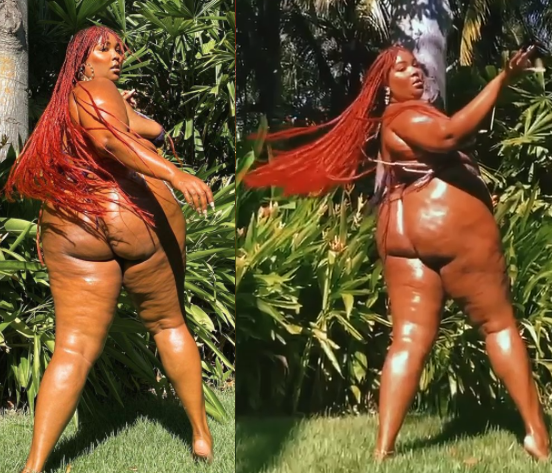 Lizzo flaunts her curves in new bikini photos as she keeps promoting body positivity