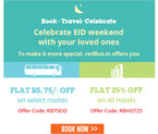 Rs.75 Off on Bus Ticket and 25% off on all hotels.