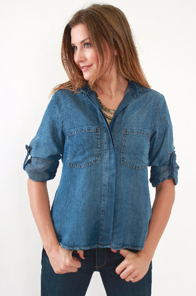 bella dahl tencel shirt