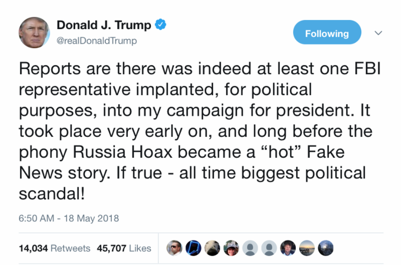 Trump tweets