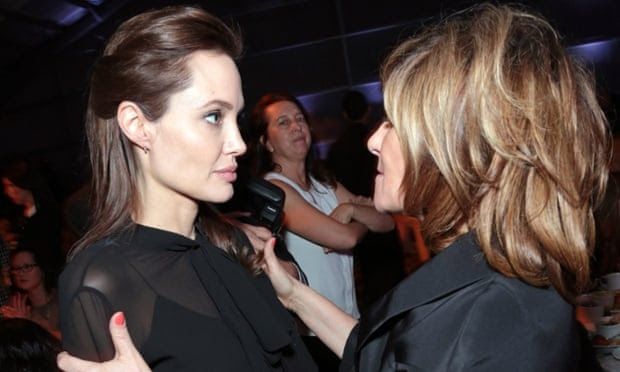 Angelina Jolie and Amy Pascal at the Women in Entertainment breakfast, 10 December.
