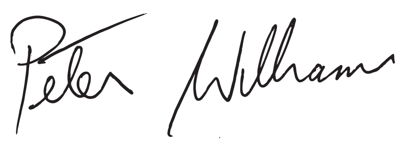 Peter Williams sig