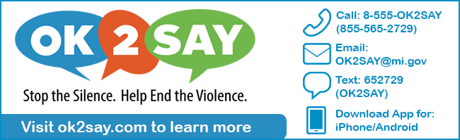 OK2SAY - Stop the Silence. Help End the Violence - visit ok2say.com to learn more