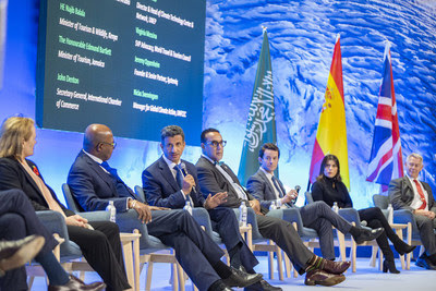 His Excellency Ahmed Al Khateeb, Minister of Tourism, Saudi Arabia, speaks at Sustainable Tourism Global Center panel at COP26