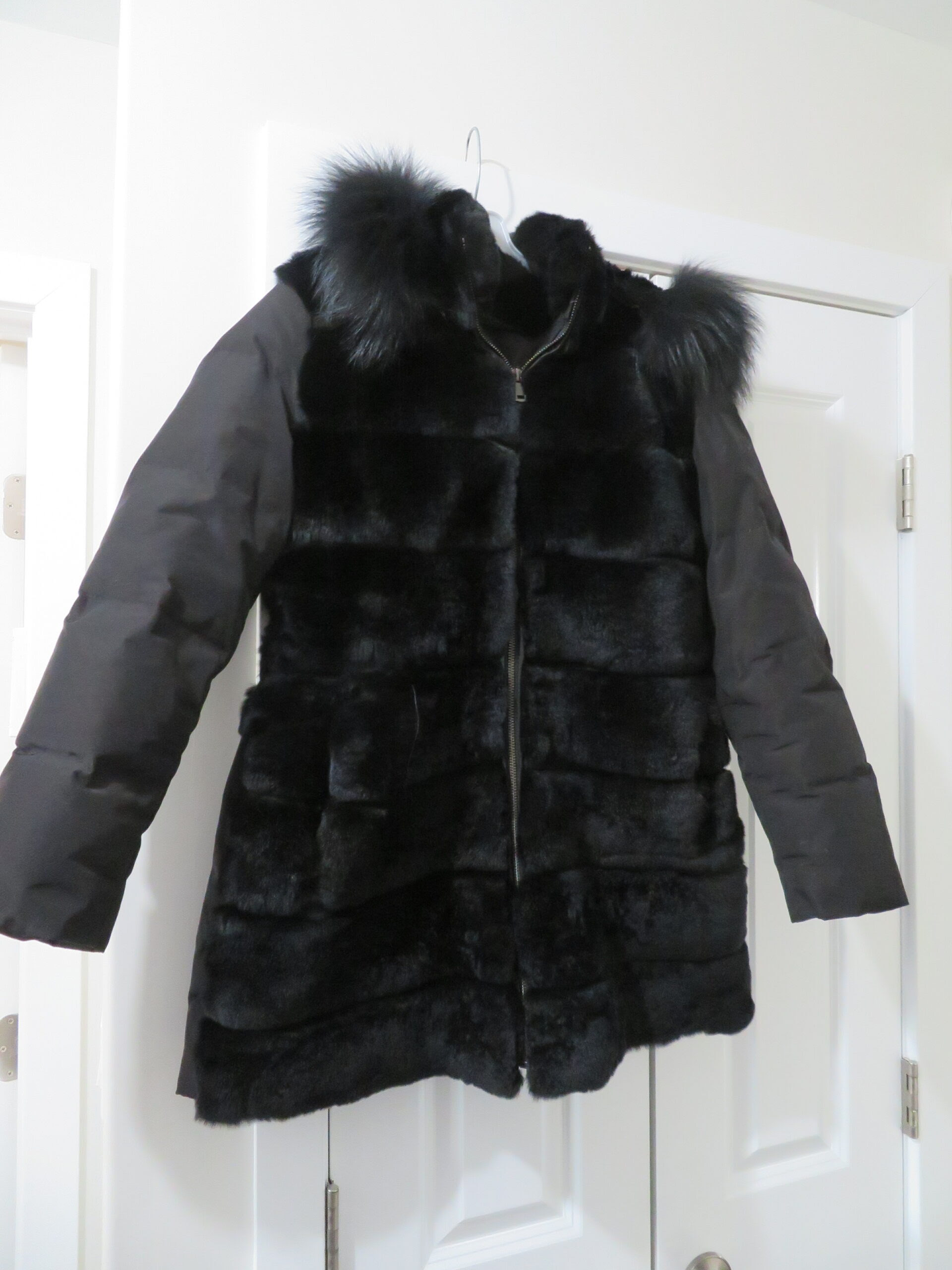 Black fur jacket