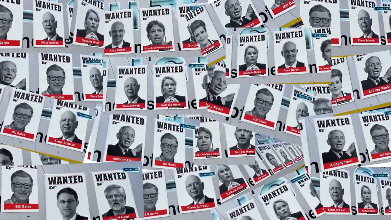WANTED Posters in Switzerland for Covid and WEF Figureheads, as Rage Rises on the Streets All Across Europe Wanted-1320x743