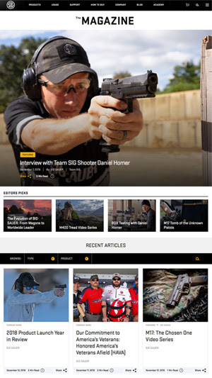 Introducing the SIG SAUER Blog, ‘The Magazine’ 