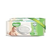 Huggies Cucumber and Aloe Thick Baby Wipes, 80s Pack Combo of 2 Packs (White)