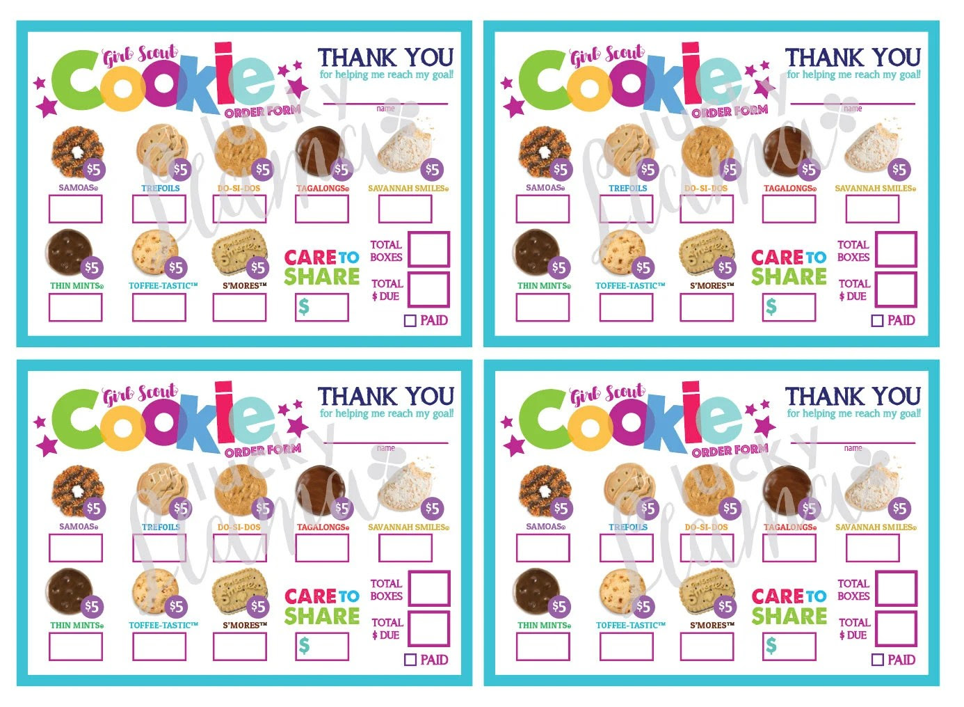 Girl Scout Cookies Order Form Printable That Are Irresistible