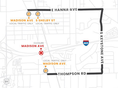 Madison Avenue detour