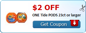 $2.00 off ONE Tide PODS 23ct or larger