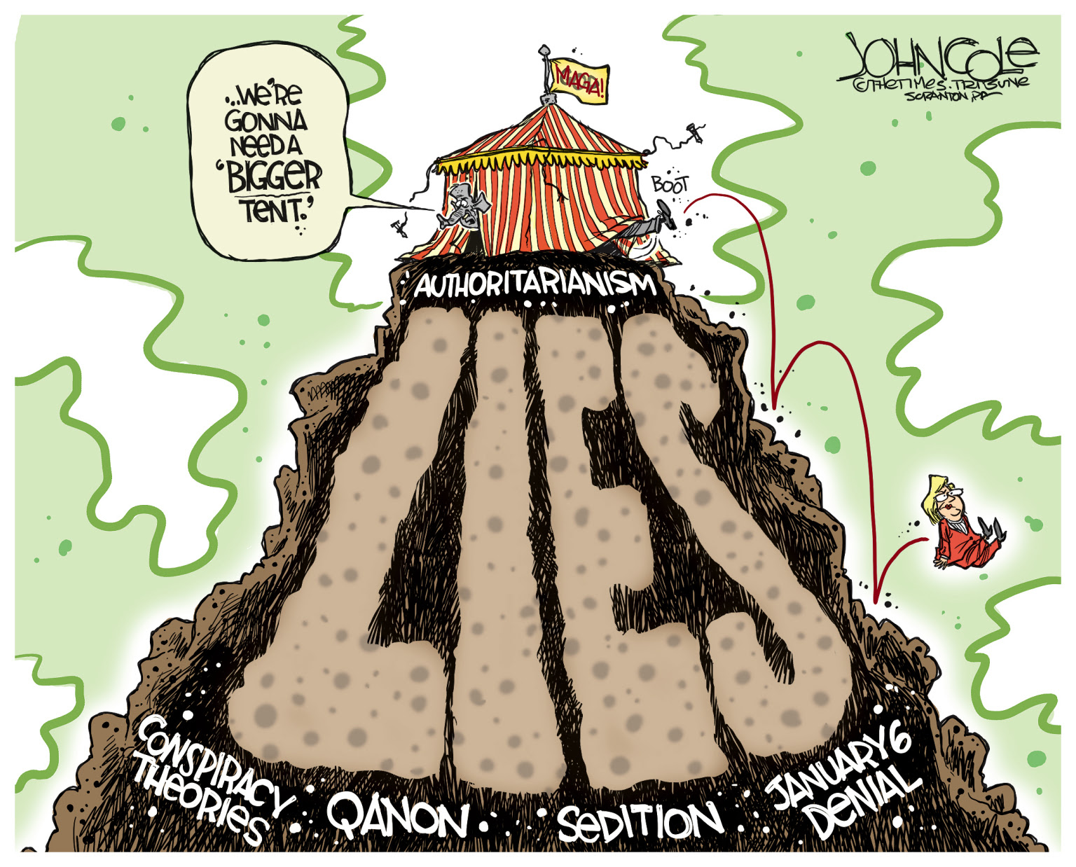 Republican party has become the MAGA party of Trump based on Sedition, Big Lie and Conspiracy theories