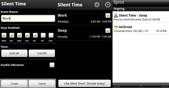 silence android phone