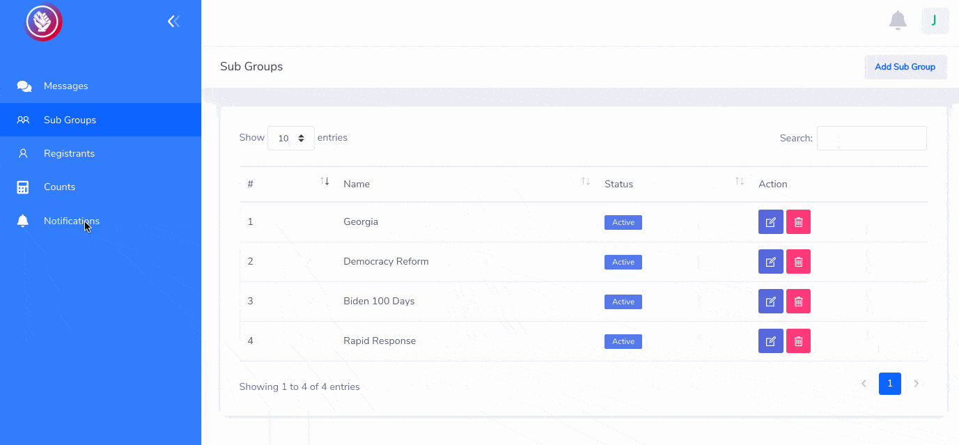DemCast creates subgroups to target alerts. Messages are created with SpeechifAI.