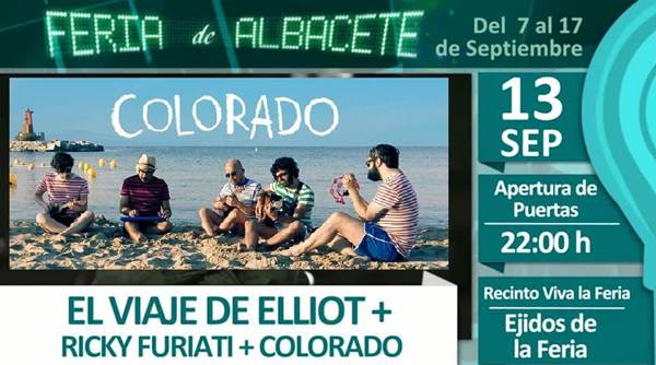 Concierto de El viaje de Elliot, Colorado y Ricky Furiati en Albacete Concierto de El viaje de Elliot, Colorado y Ricky Furiati en Albacete