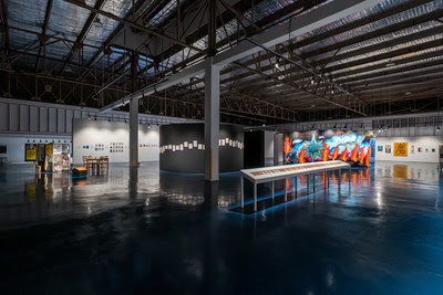 Exhibition view of Level 5 Gallery, Tanjong Pagar Distripark. Image courtesy of Singapore Art Museum