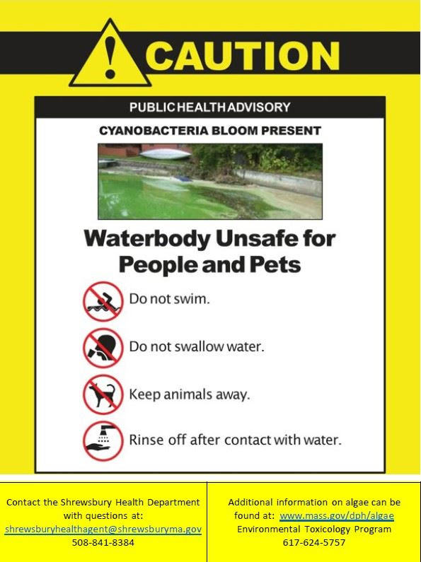 CAUTION PUBLIC HEALTH ADVISORY CYANOBACTERIA