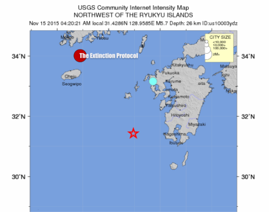 Magnitude 5.7 quake strikes off Japan’s Kyushu – 4.3 quake rattles Kansas Japan-5