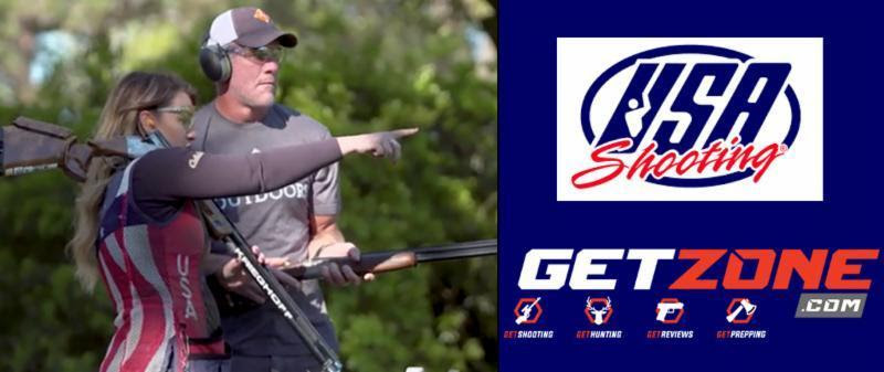 U.S. Olympian Corey Cogdell offers shooting tips to Brett Favre