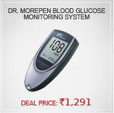 Dr. Morepen Gluco One~ Ergonomic Blood Glucose Monitoring System
