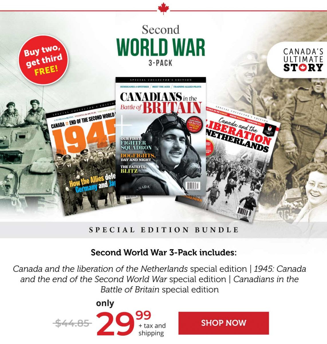 Second World War 3-pack – Buy two, get third FREE!