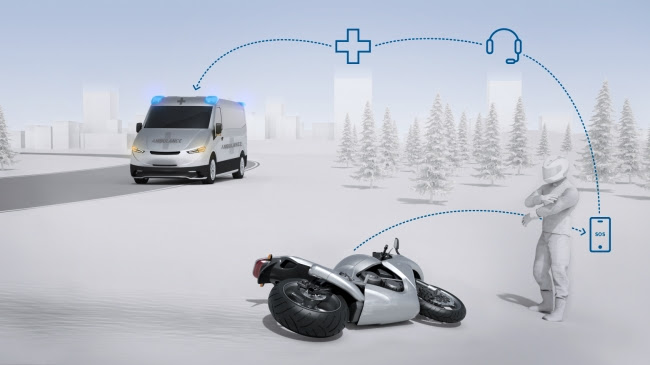 ボッシュ、二輪車向け自動緊急通報システム「ヘルプコネクト」を開発