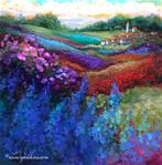 French Village Lavender and Poppies - Flower and Landscape Paintings by Nancy Medina Art - Posted on Tuesday, January 6, 2015 by Nancy Medina