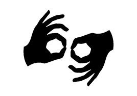 Symbol for sign language interpretation