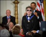 President Obama presents Dylan with a Medal of Freedom, May 2012