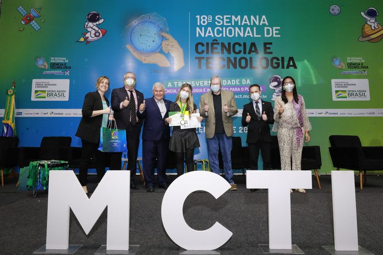 Neila Rocha (ASCOM/SEAPC/MCTI) Verena Paccola, 18ª Semana Nacional de Ciência e Tecnologia (SNCT) - MCTI