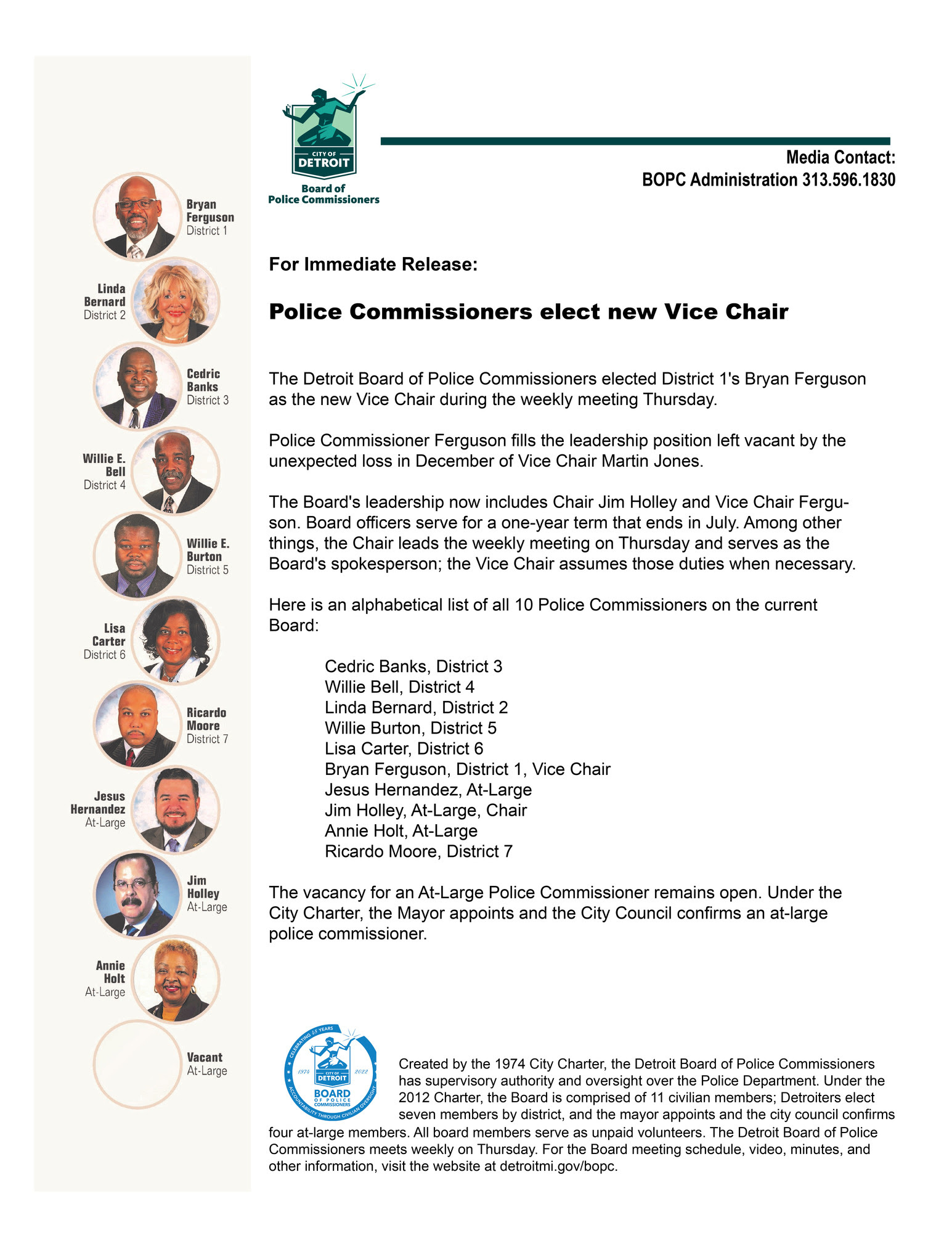 Police Commissioners elect new Vice Chair