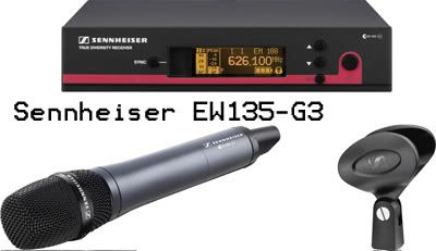 Microphone không dây chất lượng cao phục vụ, hát Karaoke gia đình, kinh doanh âm thanh, đám cưới Sennheiser_EW135G3