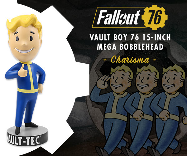 Fallout® 76: Vault Boy 76 Charisma 15-Inch Mega Bobblehead