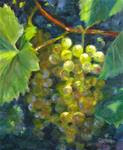 Green Grapes, 8x10 Oil Painting on Canvas Panel - Posted on Friday, January 16, 2015 by Carmen Beecher