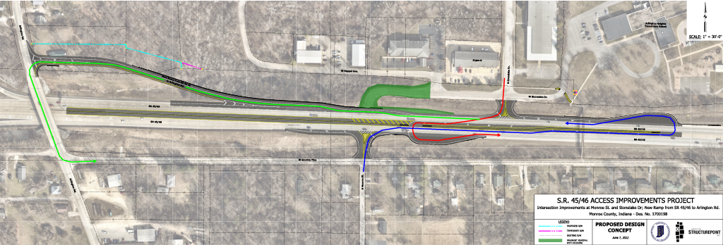 SR 45/46 Access Improvements - Bloomington