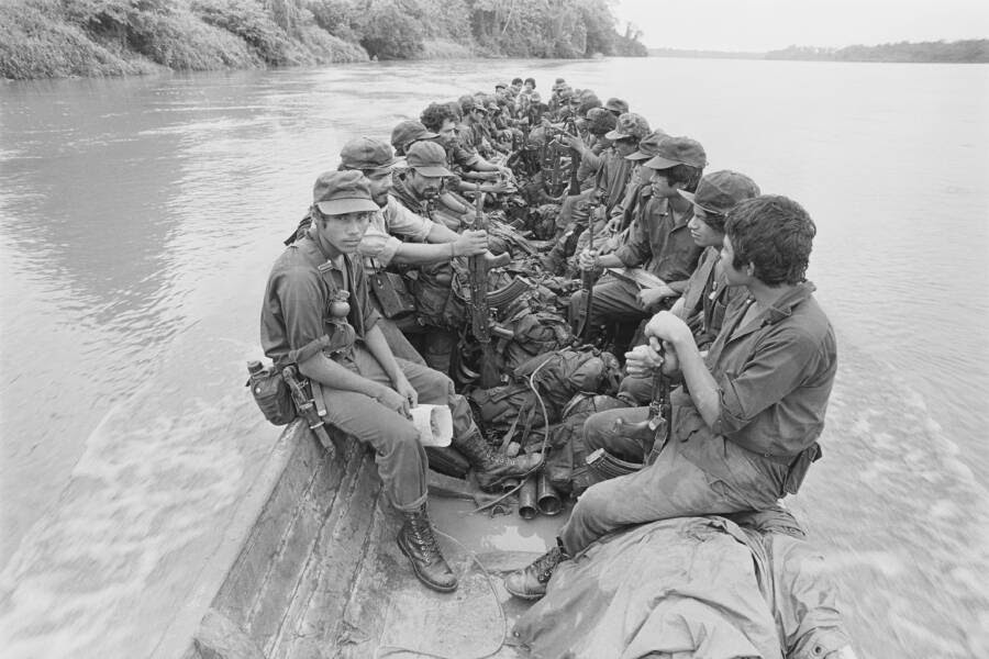 Contra Forces Moving Down San Juan River