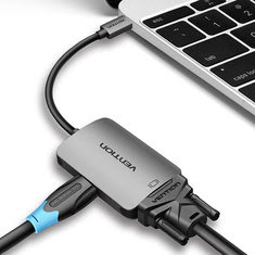 Venção USB-C para Conversor HDMI VGA de 1080P 60Hz para Projetor de TV