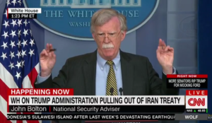 Fantasists outraged as Bolton states the fact that “Palestine” is “not a state”