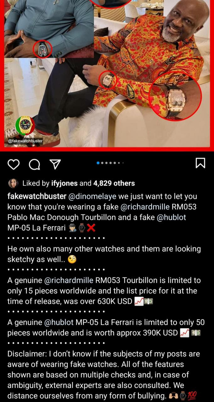Fake Watch Buster comes for Dino Melaye; says at least two of his luxury watches are fake