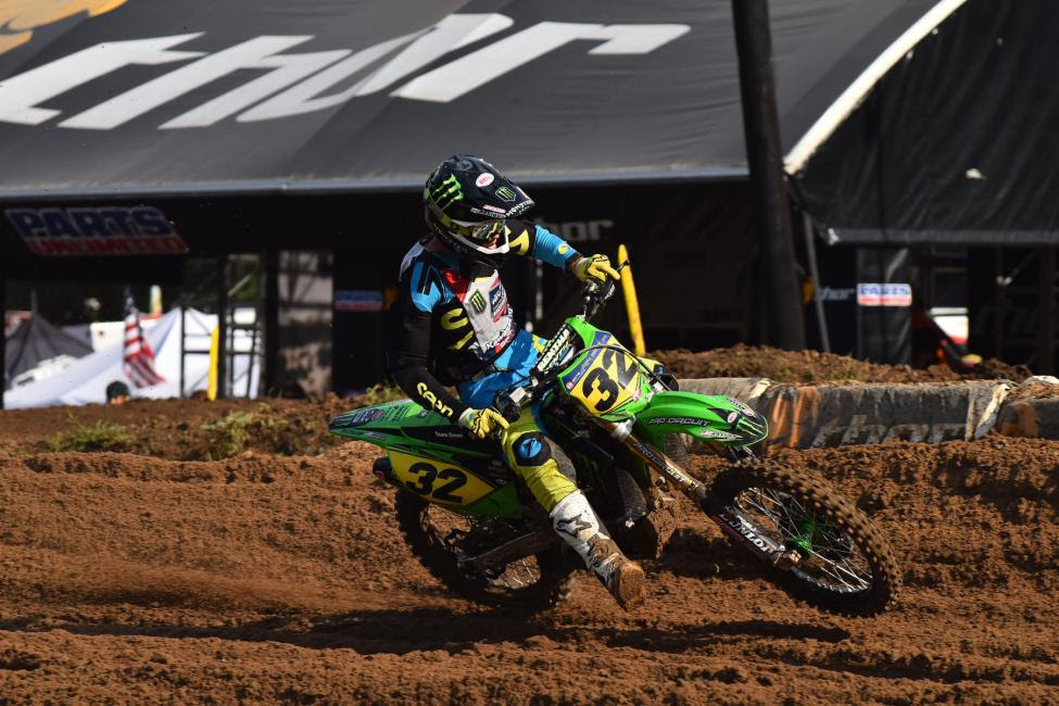 Jordan Bailey has yet to finish off the podium in boththe 250 B and Schoolboy 2 (13-16) B/C classes.Photo: Ken Hill