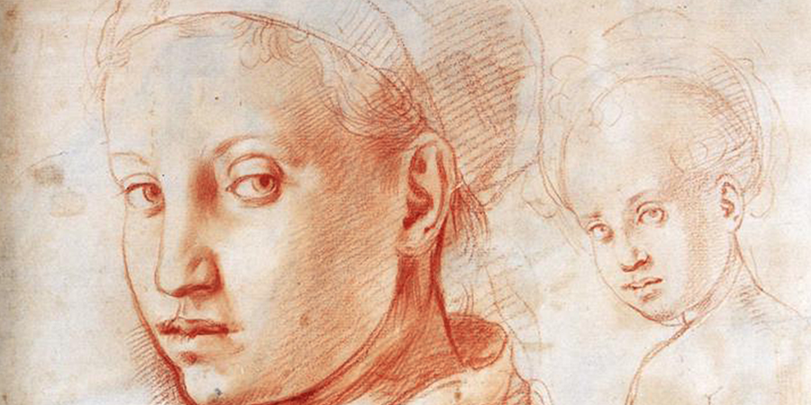 Study of a Boy Turning His Head (detail), Jacopo Pontormo, c. 1529, Uffizi Gallery, Florence, Italy.