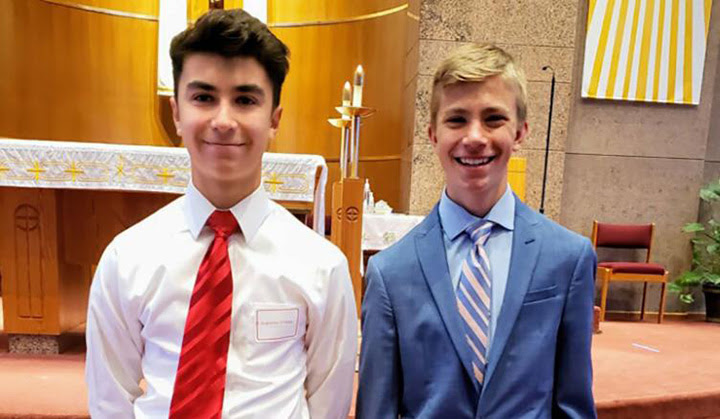 Dominic Viet, left, and Joseph Diener