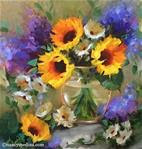 Shining Through Sunflowers and a Shreveport, Louisiana Workshop - Flower Paintings by Nancy Medina - Posted on Tuesday, March 10, 2015 by Nancy Medina