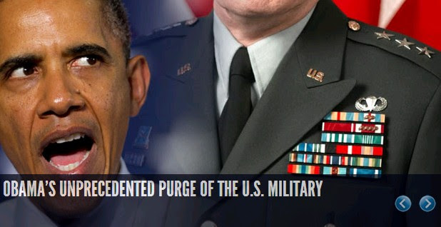 Obama has managed to purge the military of several hundred high level officers and replaced them with much less qualified individuals to fill some kind of left wing "diversity" quotas