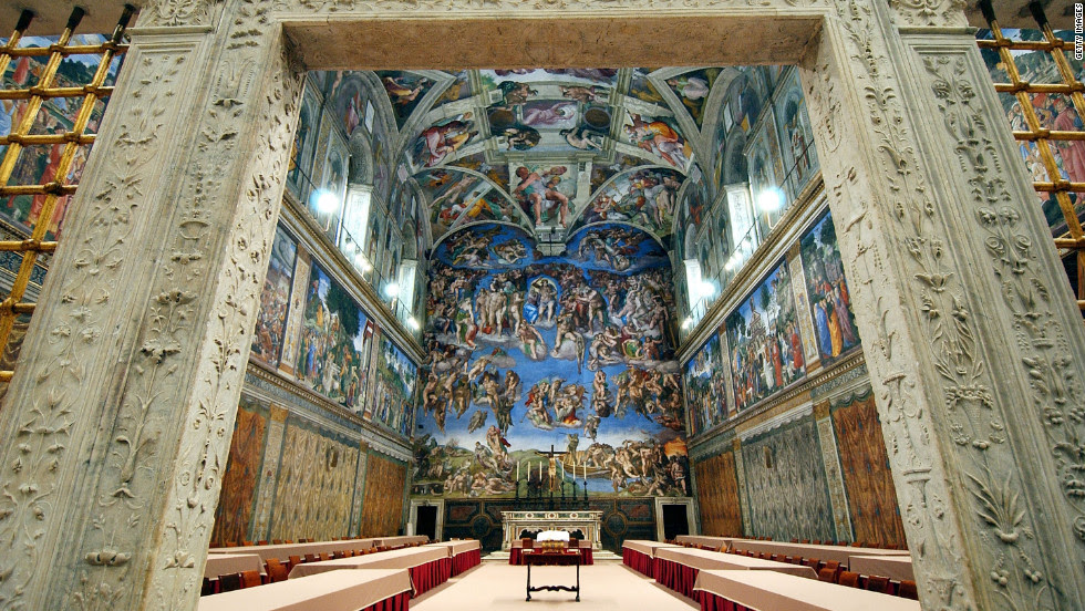 The Sistine Chapel ceiling is one of the most recognized pieces of art in the world. It was painted by Michelangelo Buonarroti in 1512. The Vatican is marking its 500th anniversary on Tuesday.