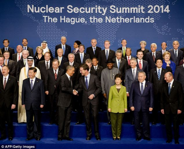 The two-day summit was convened to discuss the threat nuclear weapons pose to the world