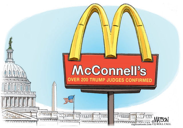 SENATE MAJORITY LEADER MITCH MCCONNELL TRUMP JUDGE CONFIRMATIONS